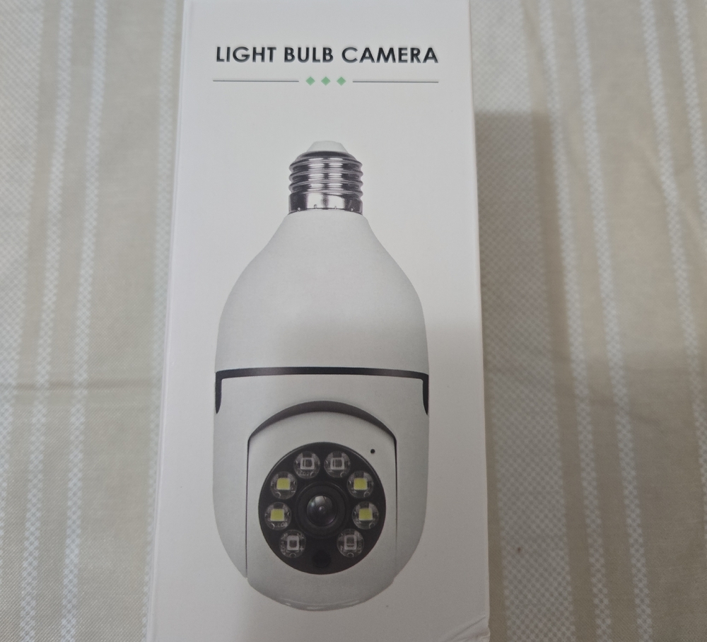 NEW IN BOX Light Bulb Camera - White